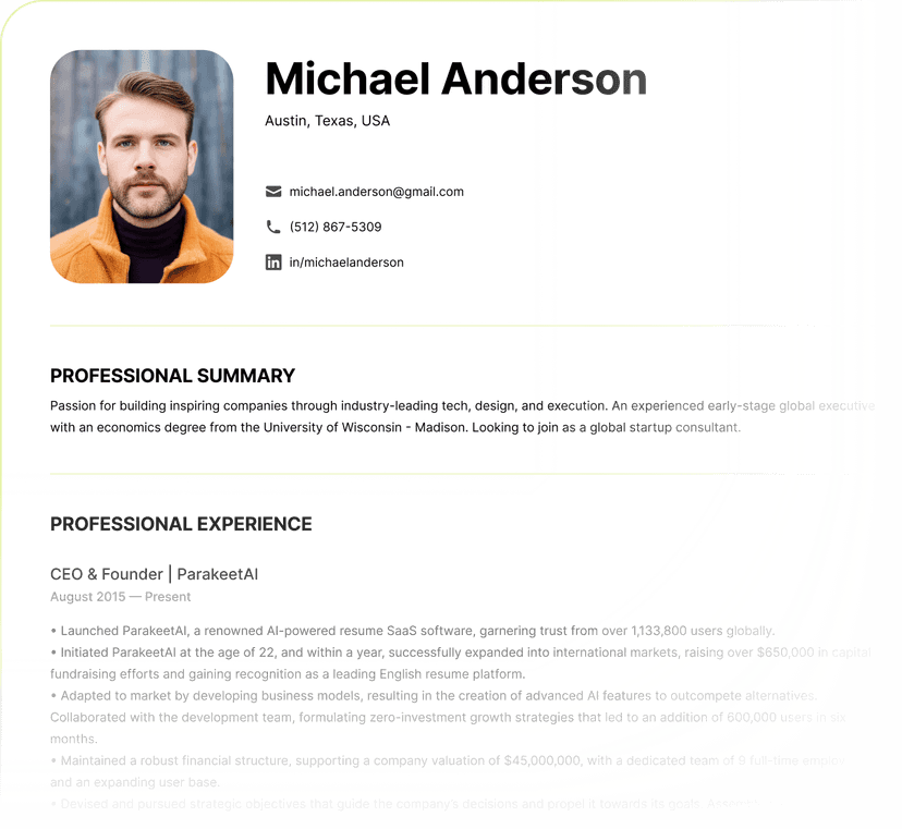 AI resume banner