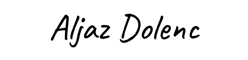 Aljaz Dolenc Signature